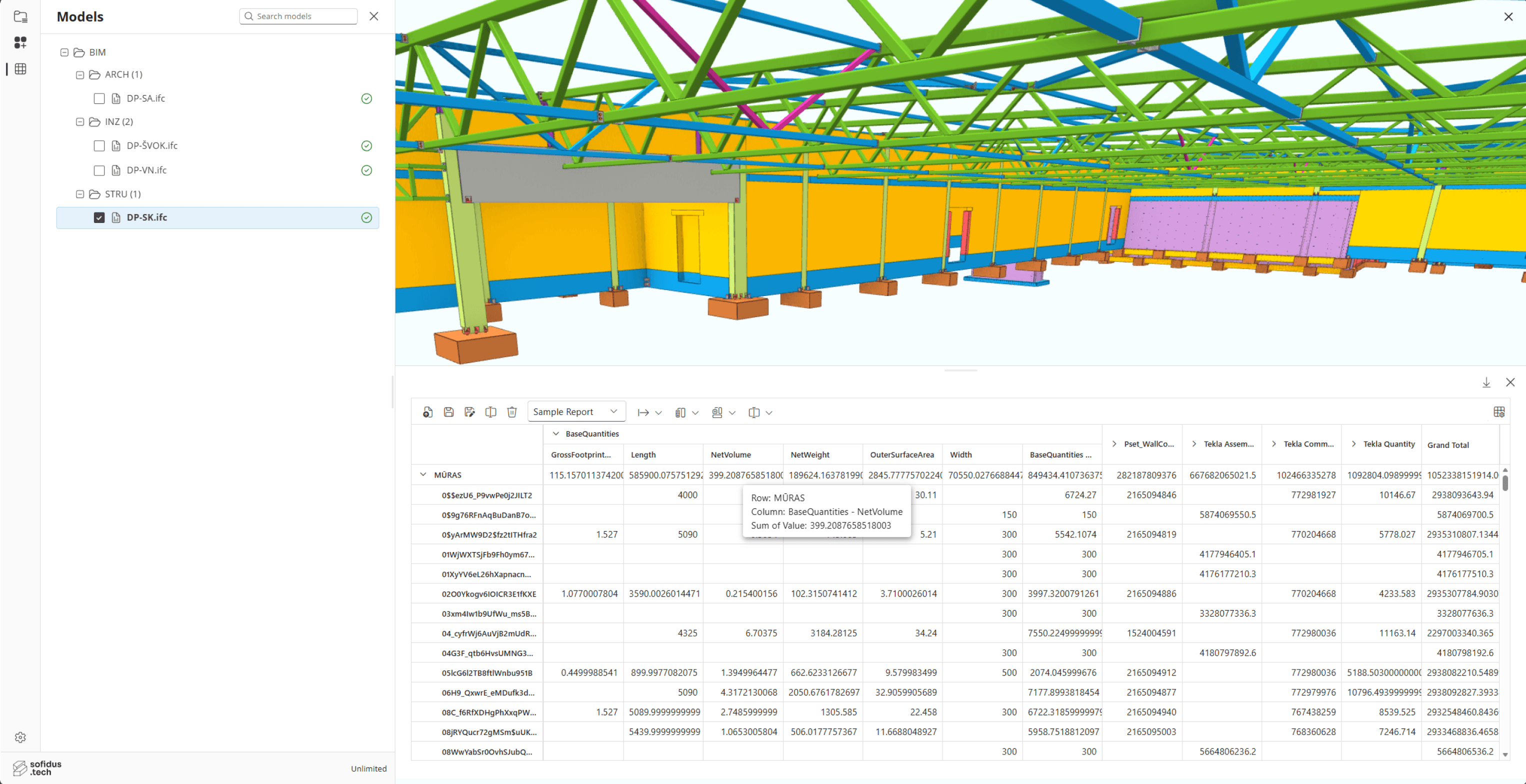 BIM Viewer + AI Data Manager